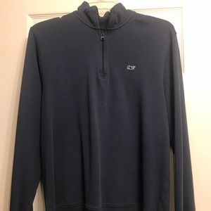 Vineyard Vines Blue Quarter Zip Sweater